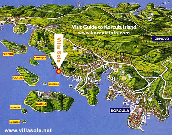 Villa Sole Location Map